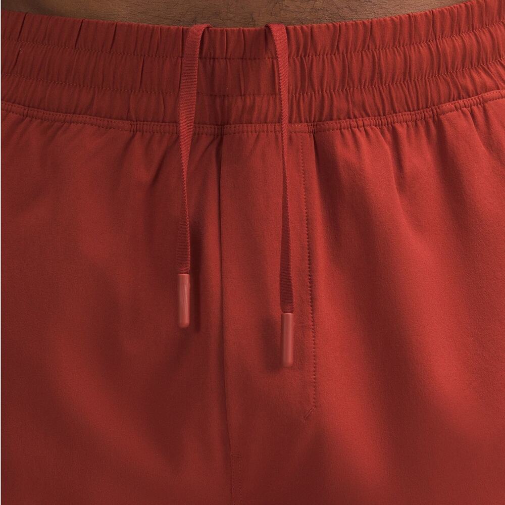 Lululemon Pace Breaker Linerless Short Workout Large M7AQES Terra Orange Red EUC - Picture 4 of 16